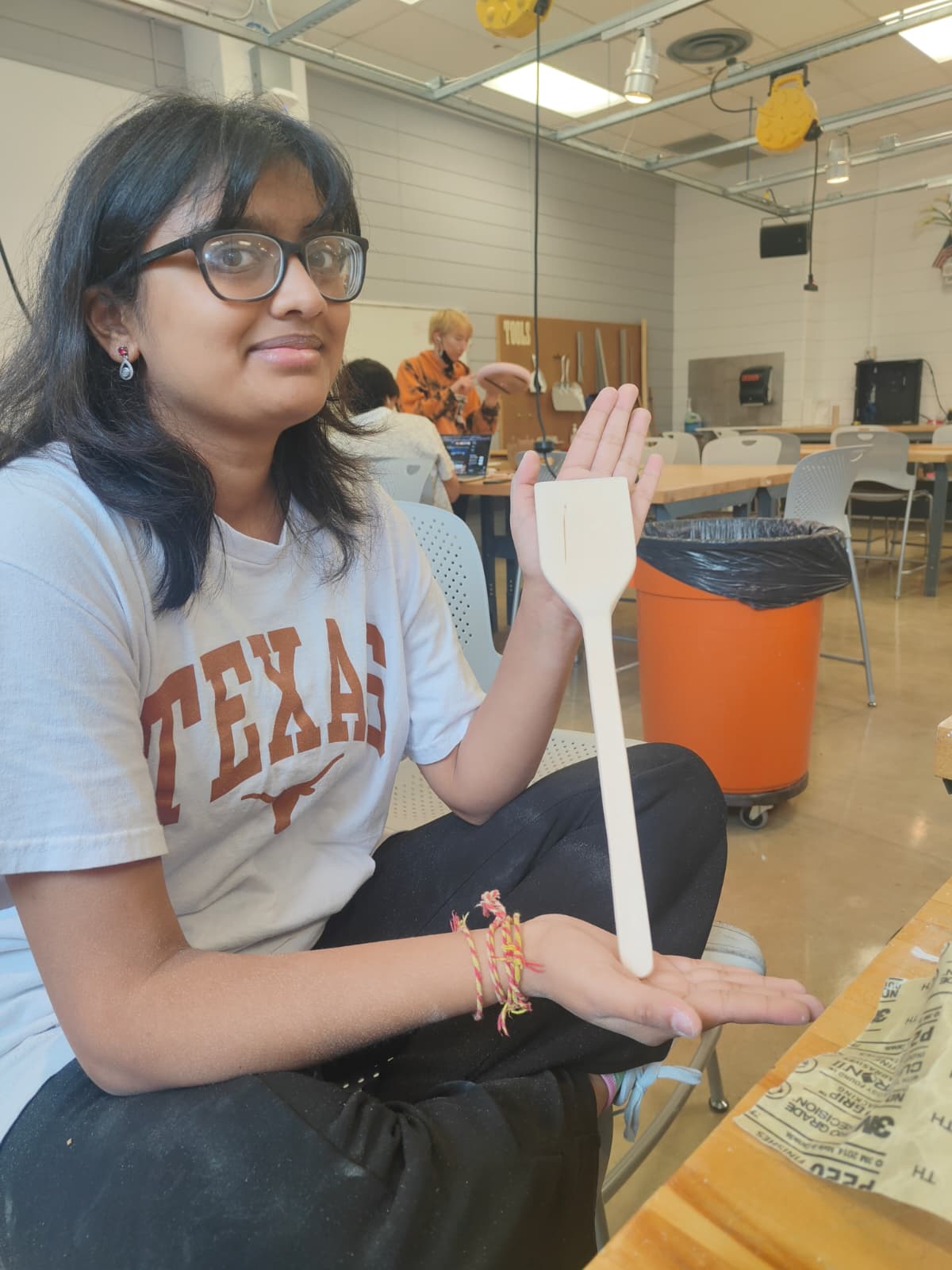 Me dramatically regaling my spatula.
